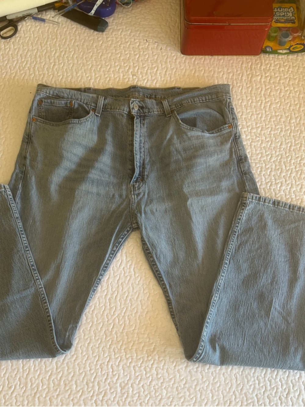 Levi's Light Blue Straight Leg Jeans